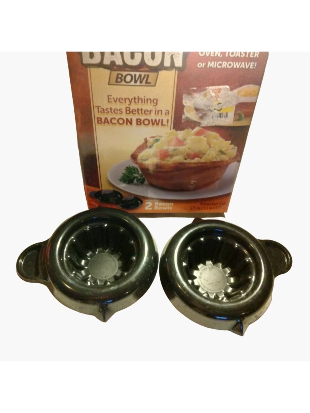 Perfect Bacon Bread Bowl Make Edible Bowls Microwave Oven Toaster Mold